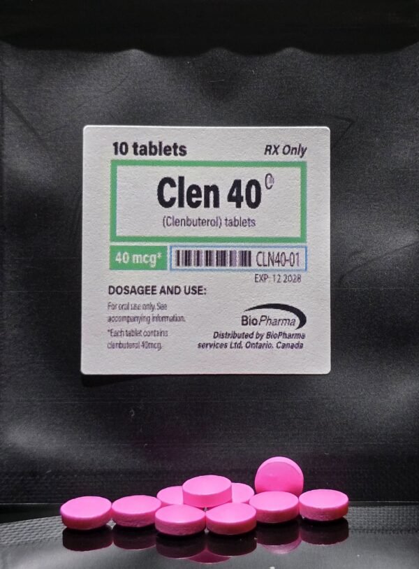 Clenabol 40mcg Tablet (Clenbuterol) Pack of 10 Tablet's